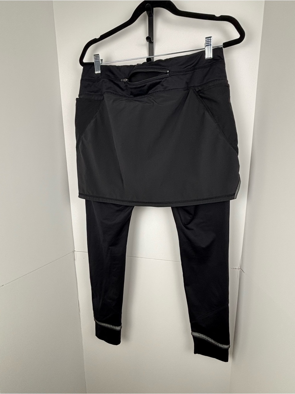 Athleta Black Skort Leggings Women’s Large Athletic Running Yoga Activewear - Picture 8 of 9